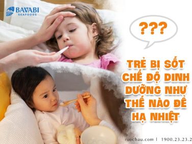 dinh dưỡng trẻ bị sốt