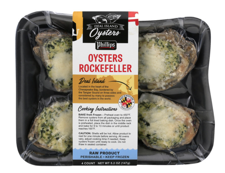 Image 1: Phillips's frozen Rockefeller cheese oysters
