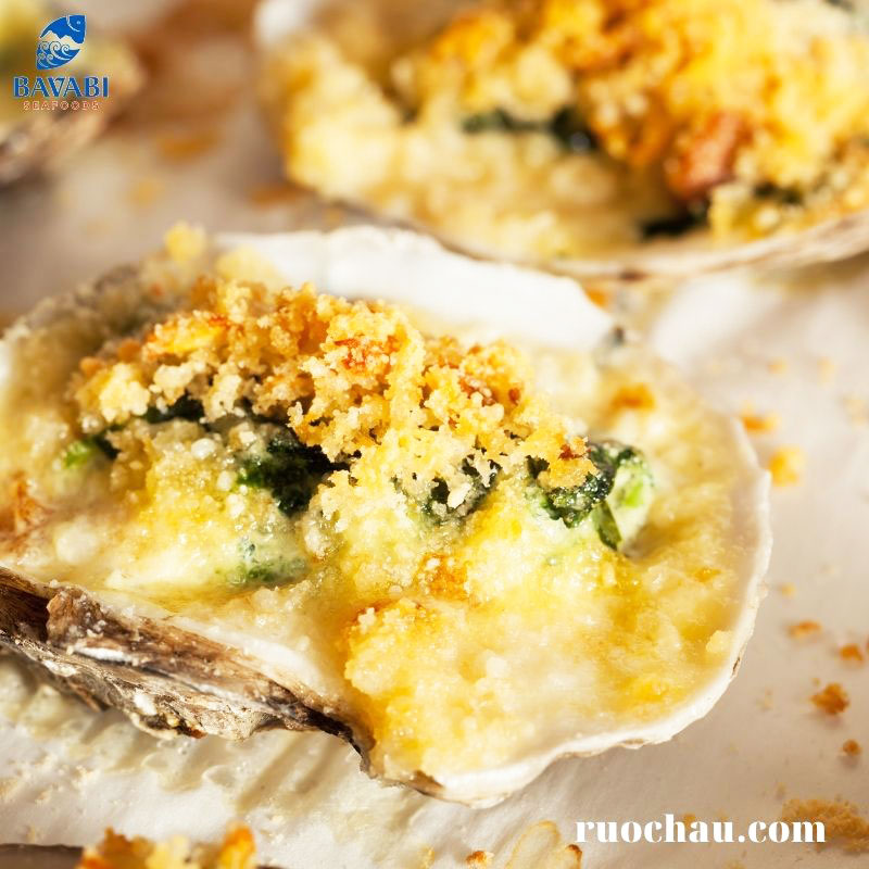 Hàu nướng phô mai Oysters Rockefeller - Món ngon nổi tiếng chế biến từ hàu